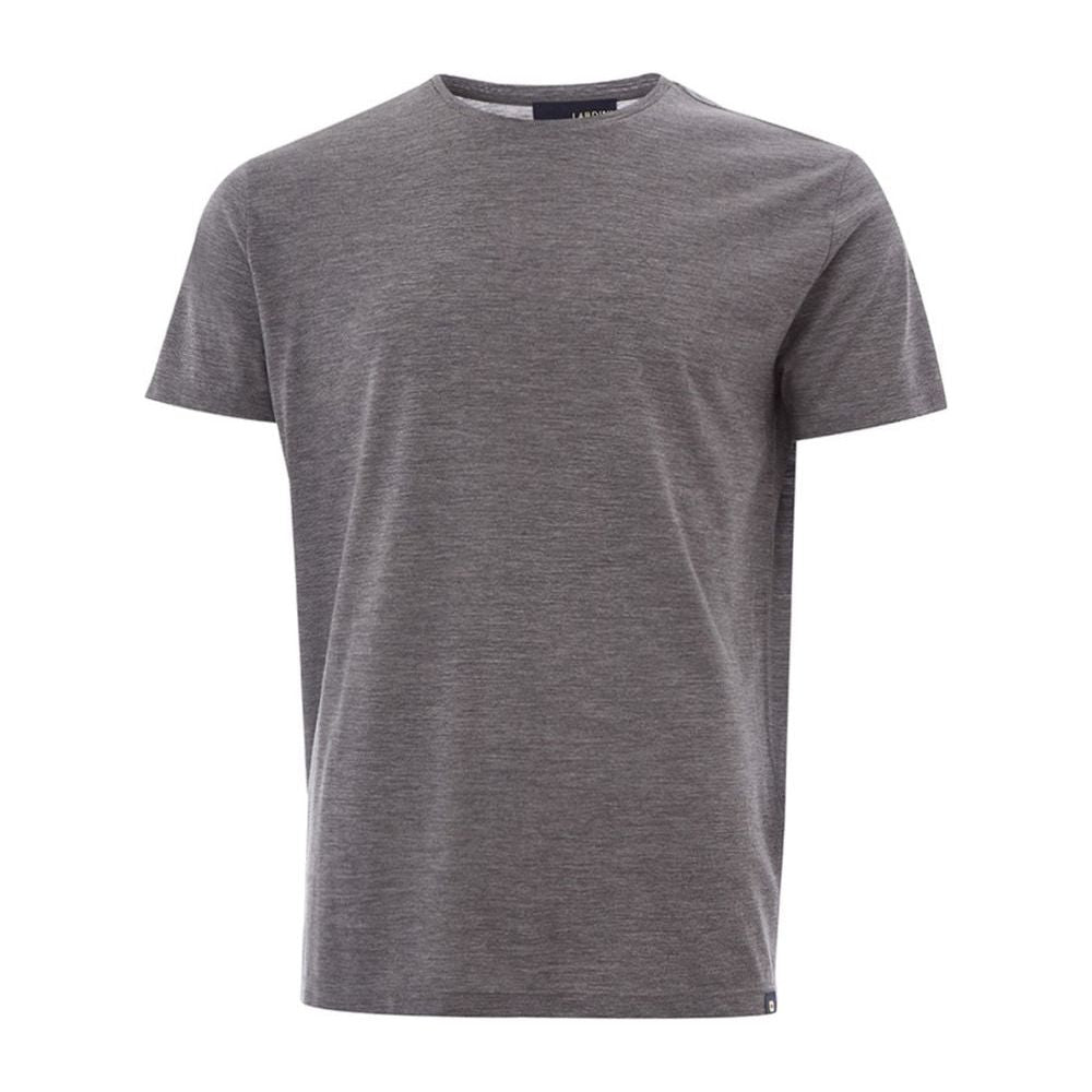 Lardini Elegant Gray Woolen Designer T-Shirt Lardini