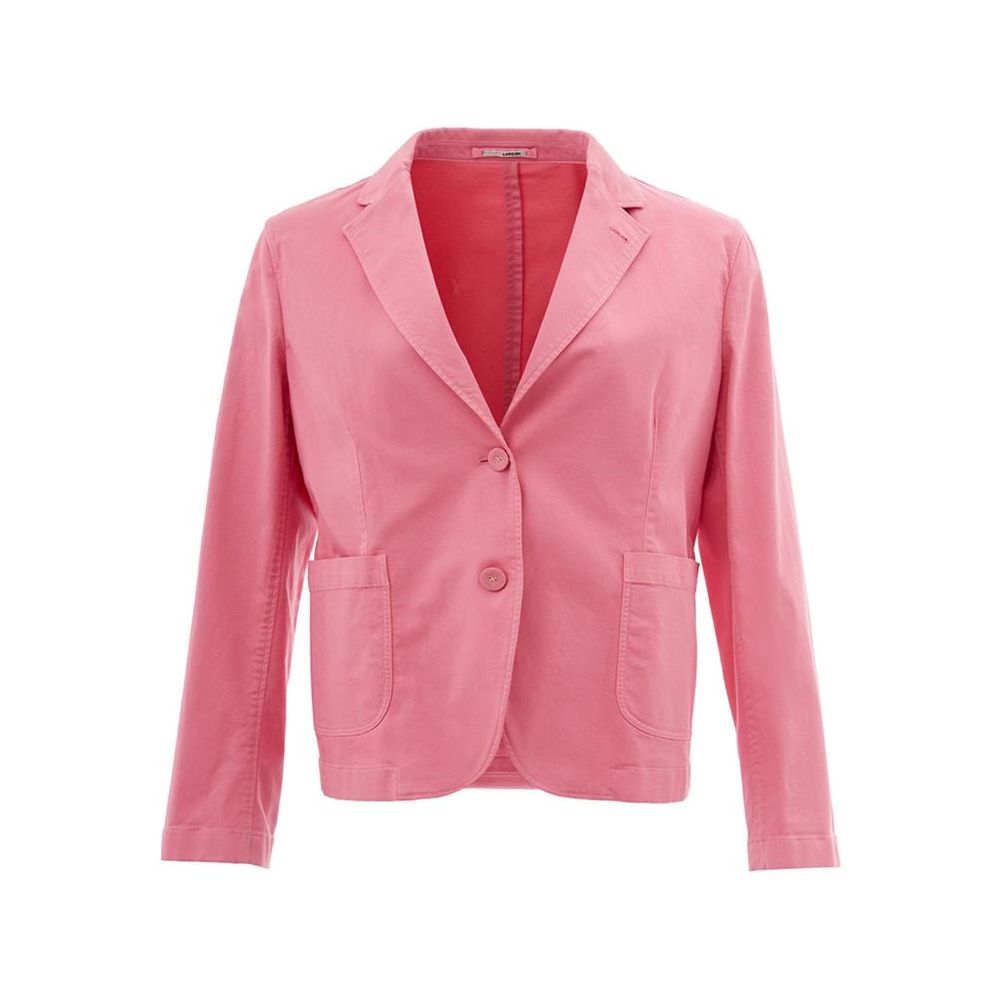 Lardini Elegant Pink Cotton Jacket for Her Lardini