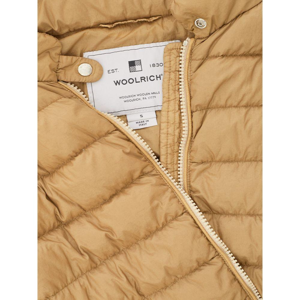 Woolrich Beige Polyamide Chic Winter Coat Woolrich