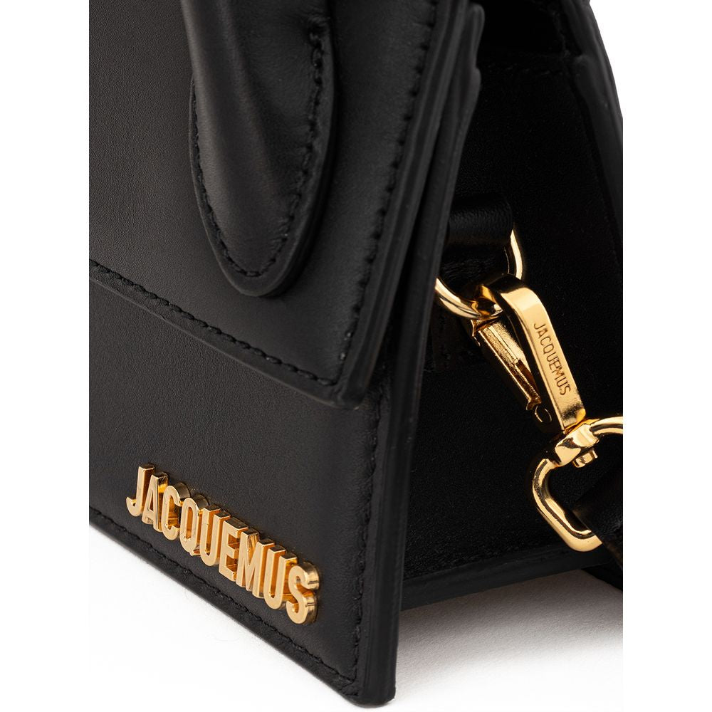 Jacquemus Elegant Black Leather Handbag Jacquemus