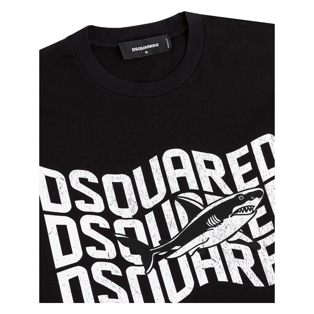 Dsquared² Sleek Black Cotton T-Shirt for Men Dsquared²