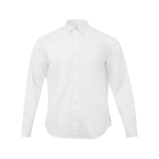 Armani Exchange Elegant White Cotton Shirt for Men Armani Exchange