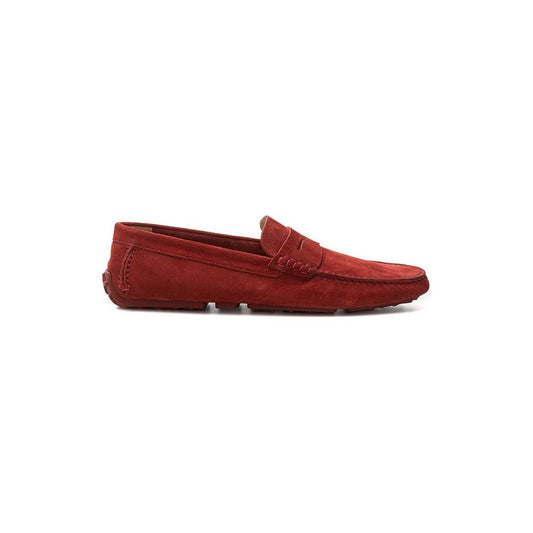 Bally Elegant Bordeaux Leather Loafers for Men Bally