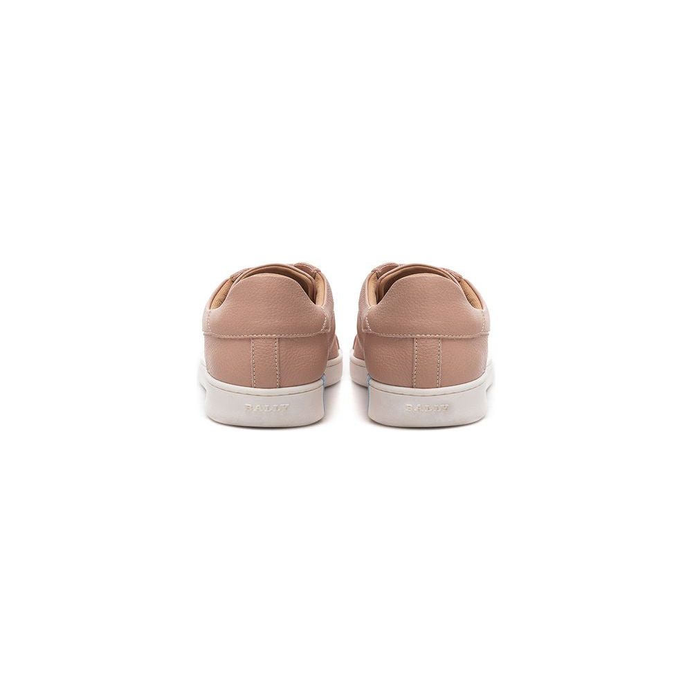 Bally Elegant Pink Leather Sneakers Bally