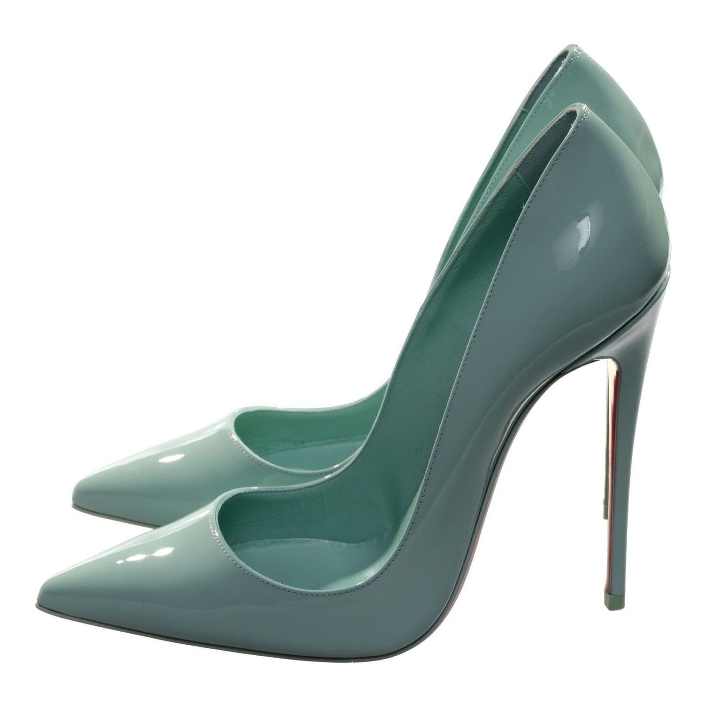 Christian Louboutin So Kate 120 Green Patent Leather High Heel Pumps Christian Louboutin