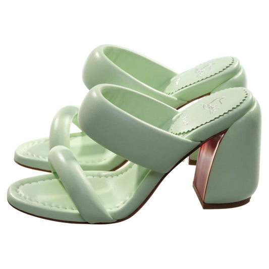 Christian Louboutin Inflama Sub 85 Studio Green Nappa Leather High Heels Christian Louboutin