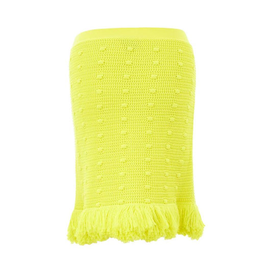 Bottega Veneta Yellow Cotton Skirt Bottega Veneta