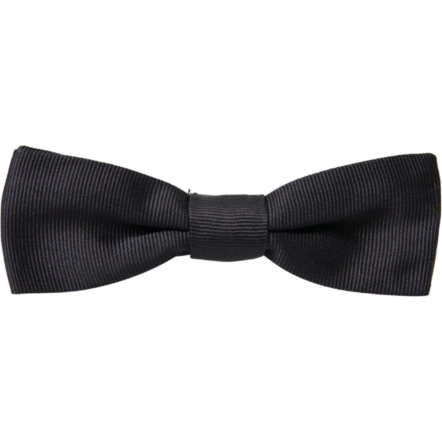 Dolce & Gabbana Black Silk Adjustable Neck Men Bow Tie Dolce & Gabbana