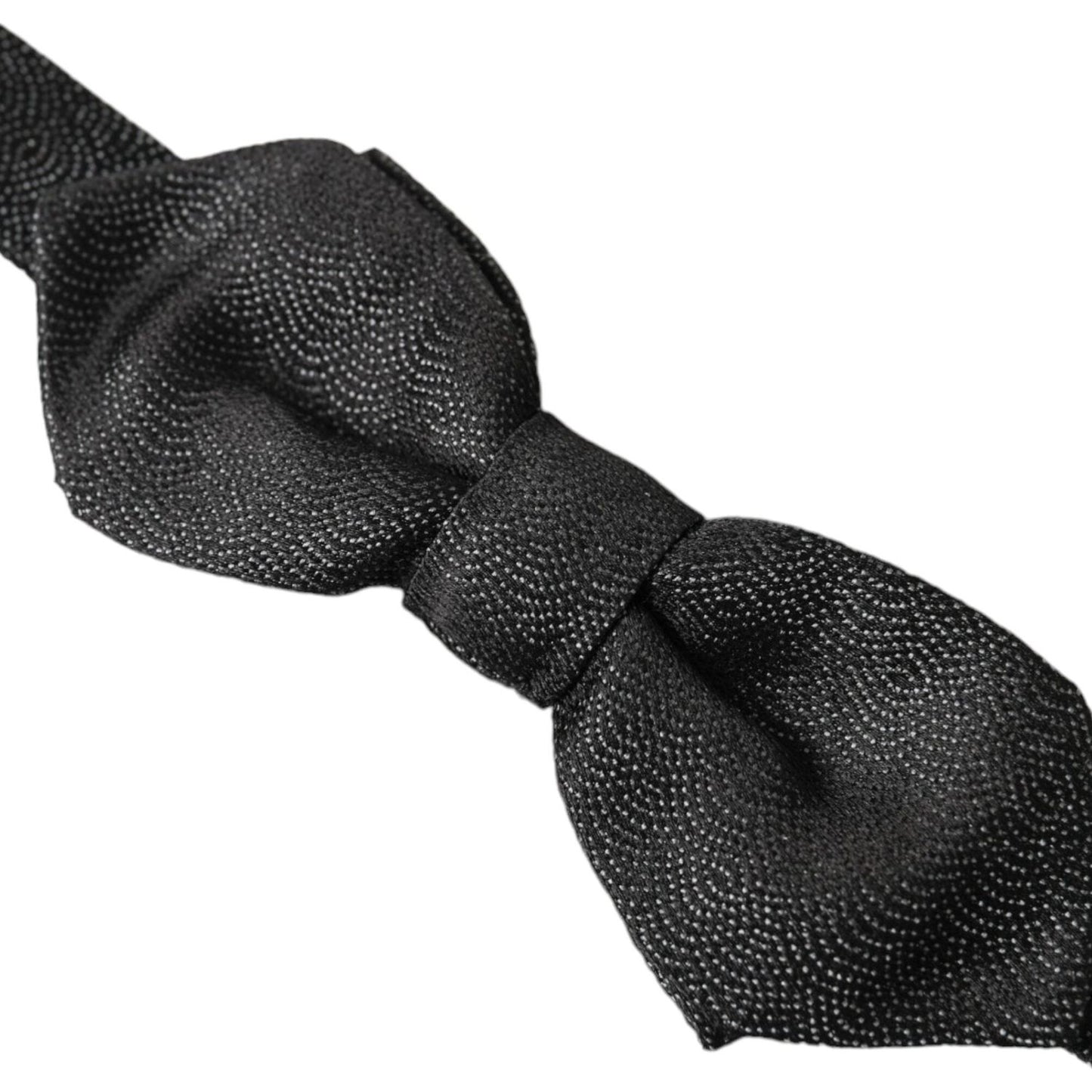 Dolce & Gabbana Black Silk Adjustable Neck Men Bow Tie Dolce & Gabbana