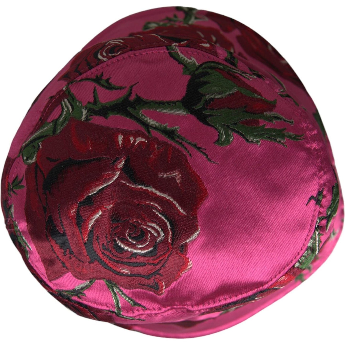 Dolce & Gabbana Pink Floral Cap Cotton Bucket Hat Men Dolce & Gabbana