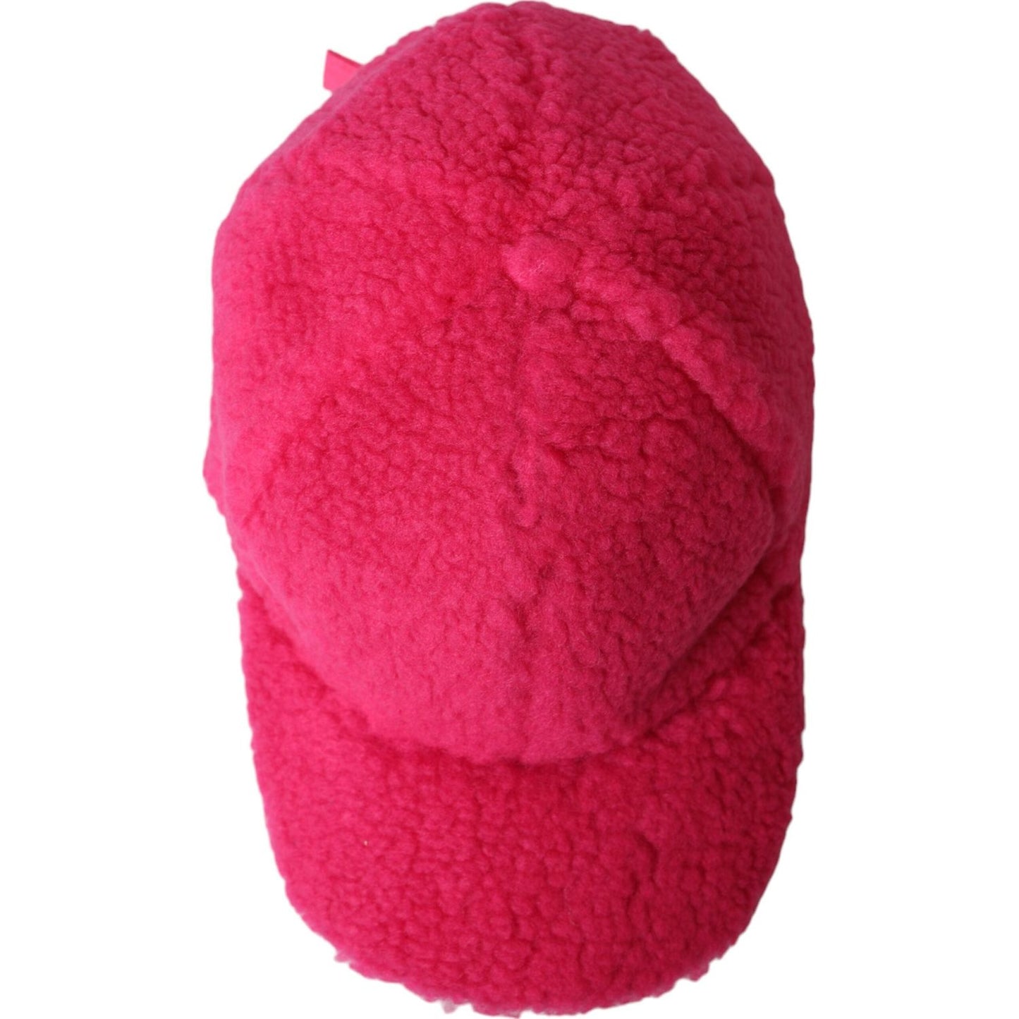 Dolce & Gabbana Pink Fleece Plush Baseball Hat Men Dolce & Gabbana