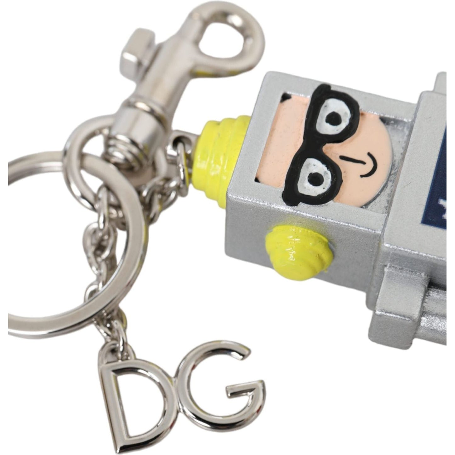 Dolce & Gabbana Multicolor Astronaut Space Metal Logo Keyring Keychain Dolce & Gabbana