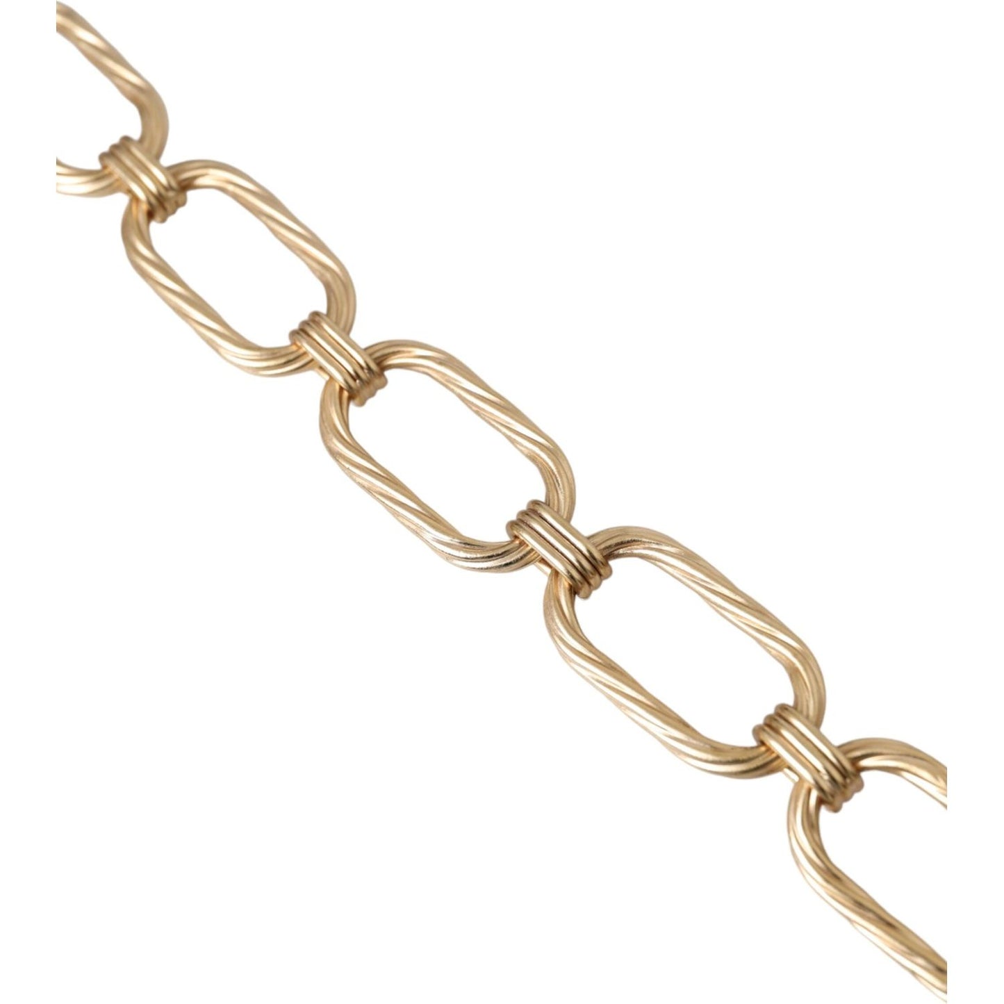 Dolce & Gabbana Gold Tone Brass Large Link Chain Jewelry Necklace Dolce & Gabbana