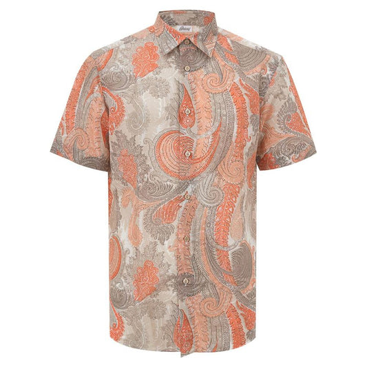 Brioni Orange Cotton Shirt Brioni