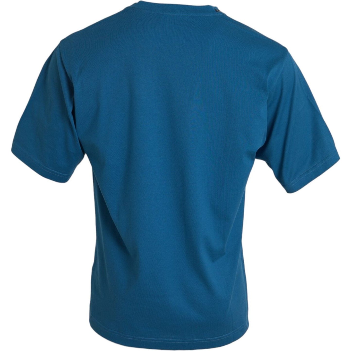 Dolce & Gabbana Blue Logo Round Neck Short Sleeves T-shirt Dolce & Gabbana