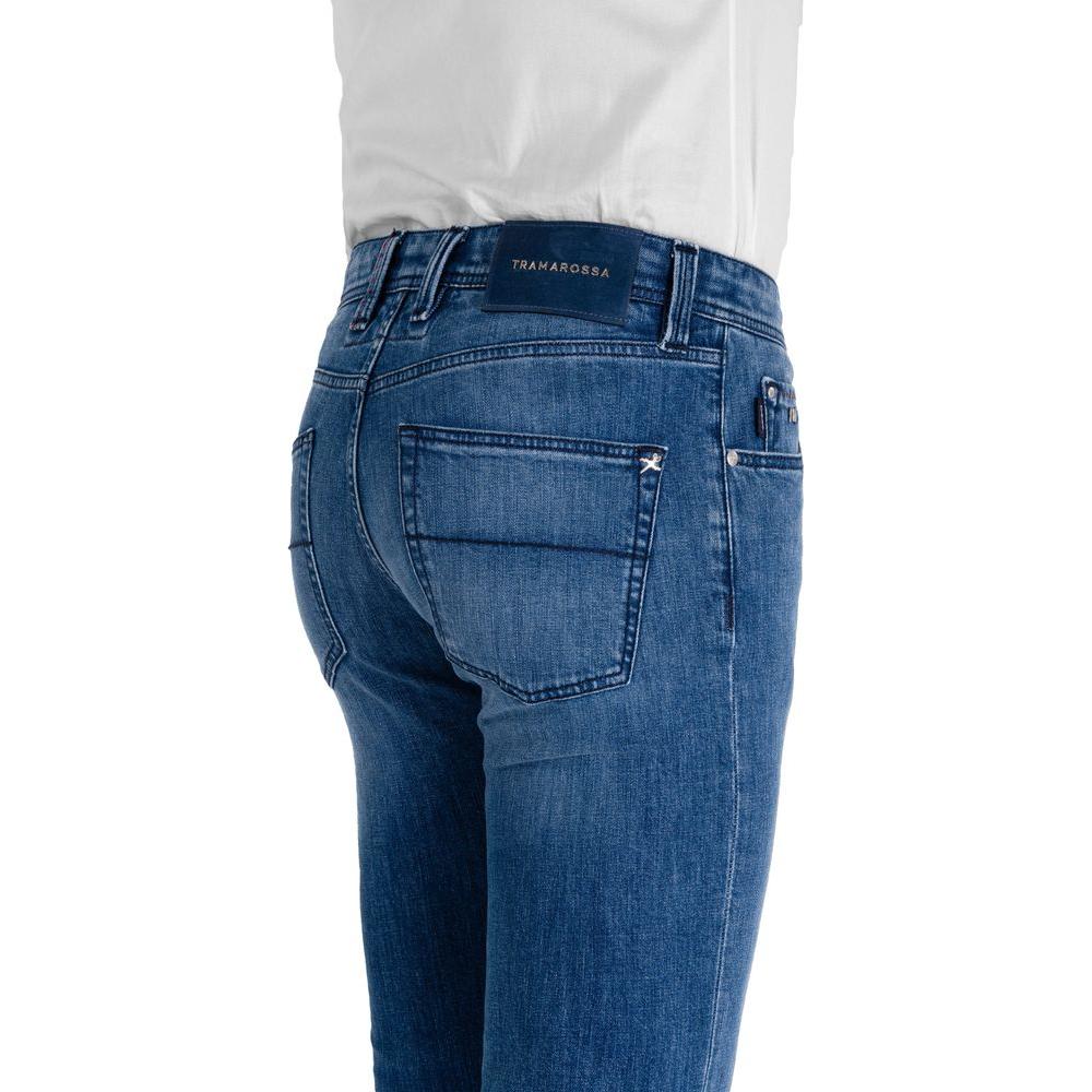 Tramarossa Blue Cotton Jeans & Pant Tramarossa