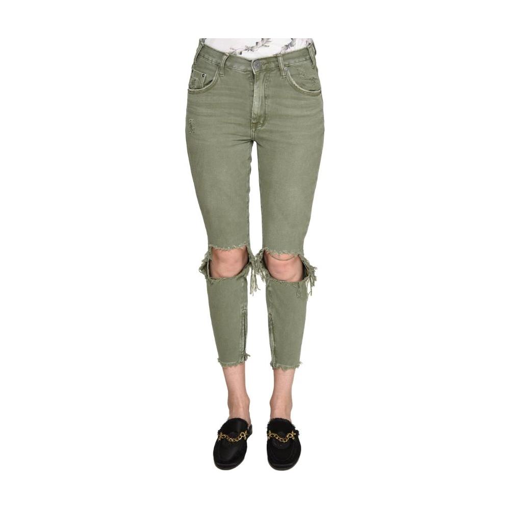 One Teaspoon Green Cotton Jeans & Pant One Teaspoon