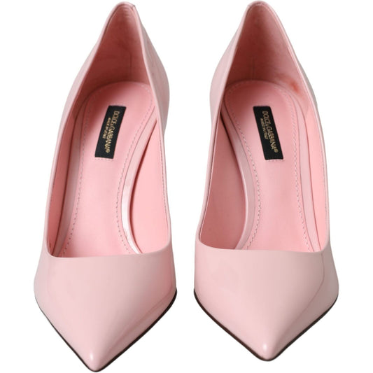 Dolce & Gabbana Light Pink Patent Leather Pump Heels Shoes Dolce & Gabbana