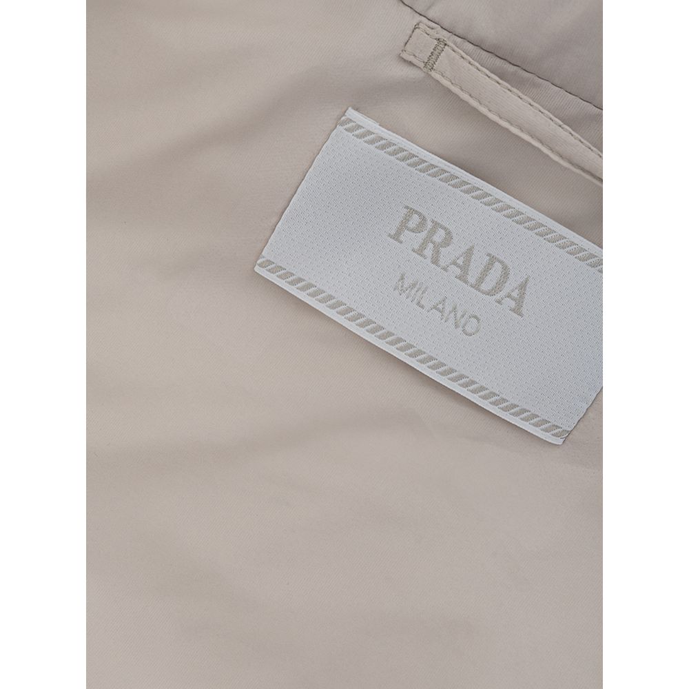 Prada Gray Polyester Jacket Prada