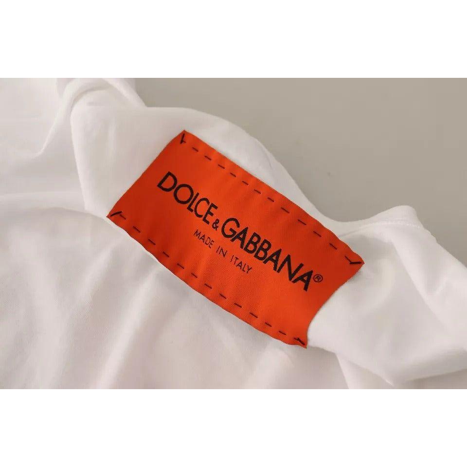 Dolce & Gabbana White L'AMORE Cotton Sleeveless Tank Top T-shirt Dolce & Gabbana