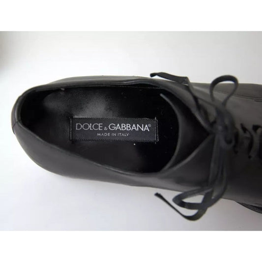 Dolce & Gabbana Black Leather Mens Formal Dress Shoes Dolce & Gabbana