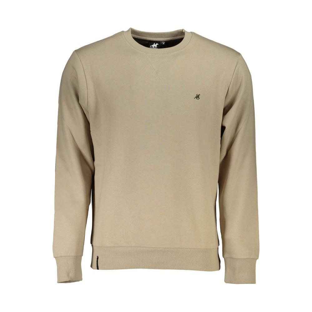 U.S. Grand Polo Beige Cotton Sweater U.S. Grand Polo