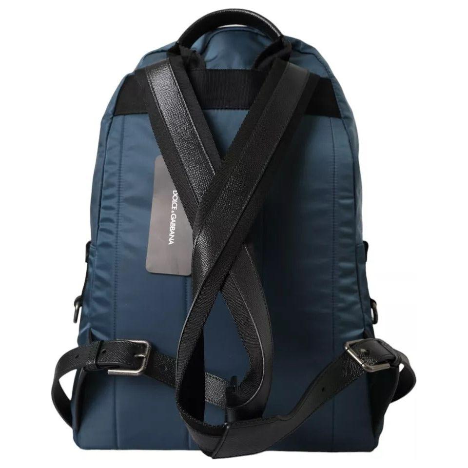 Dolce & Gabbana Blue Nylon #DGFamily Patch Men Backpack Bag Dolce & Gabbana