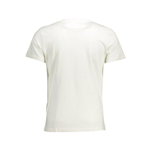 La Martina White Cotton Men T-Shirt La Martina