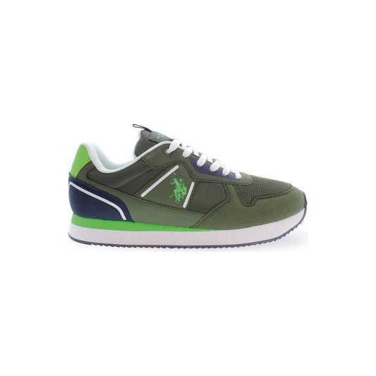 U.S. POLO ASSN. Green Polyester Men Sneaker U.S. POLO ASSN.