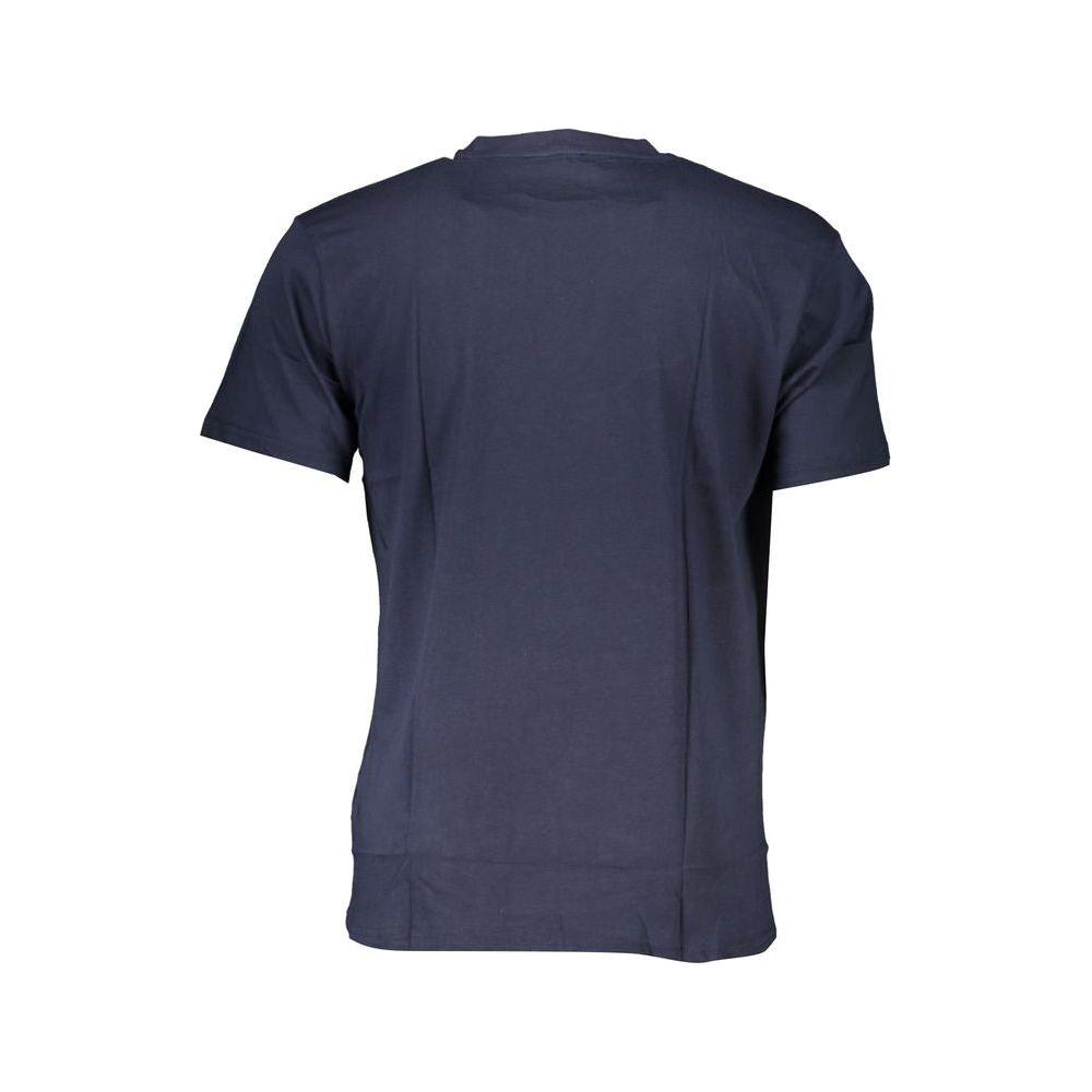 Cavalli Class Blue Cotton T-Shirt Cavalli Class