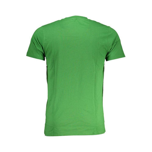 Cavalli Class Green Cotton T-Shirt Cavalli Class