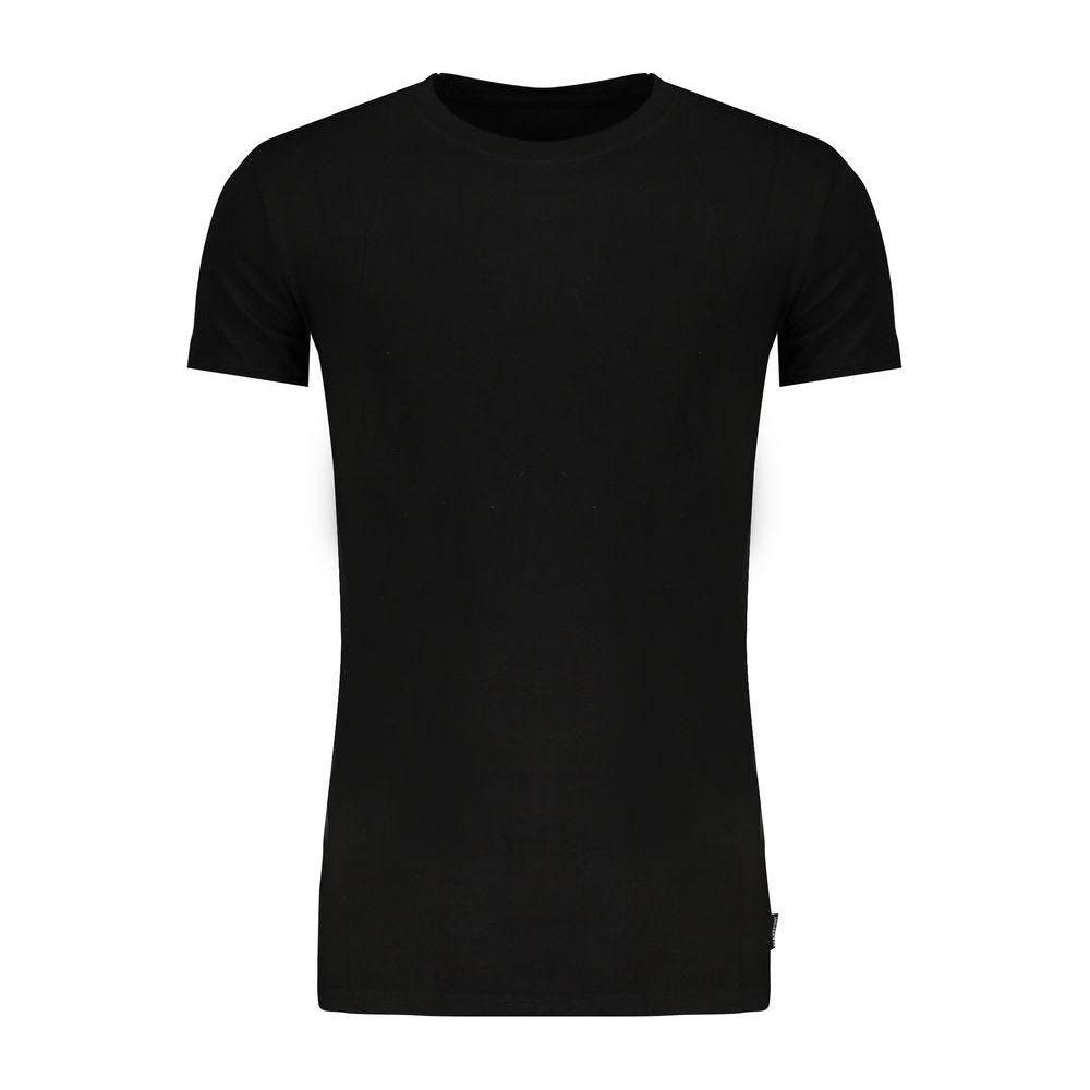 Gaudi Black Cotton T-Shirt Gaudi