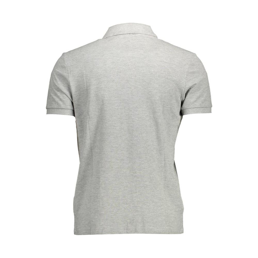 North Sails Gray Cotton Men Polo Shirt North Sails