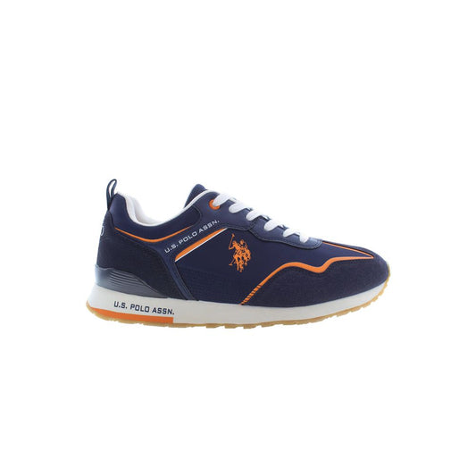 U.S. POLO ASSN. Blue Polyester Men Sneaker