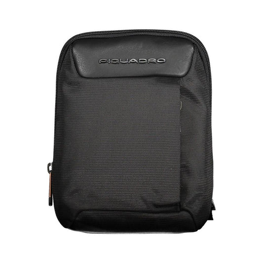 Piquadro Black Recycled Men Shoulder Bag Piquadro