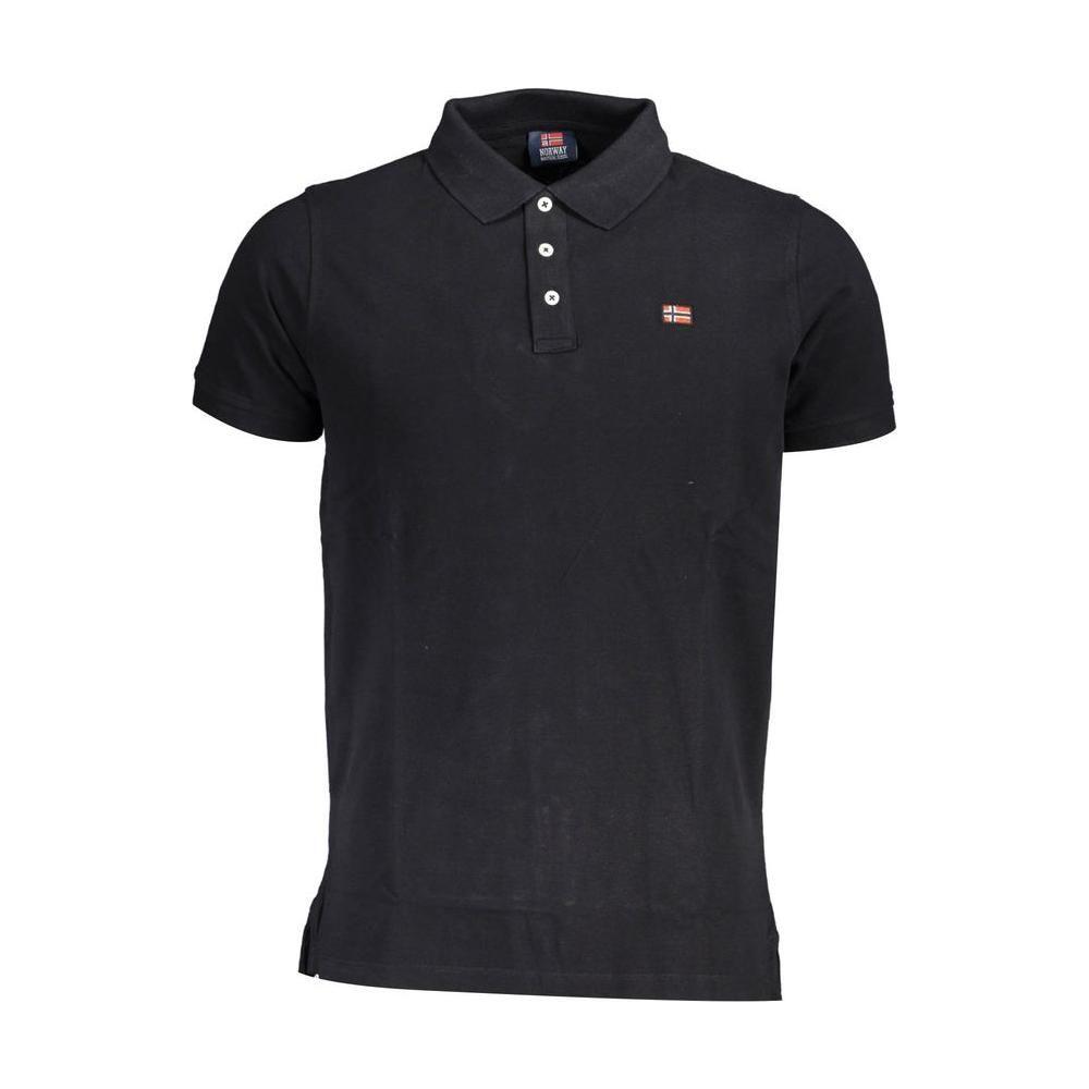 Norway 1963 Black Cotton Polo Shirt Norway 1963