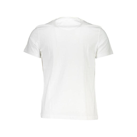 La Martina White Cotton Men T-Shirt La Martina