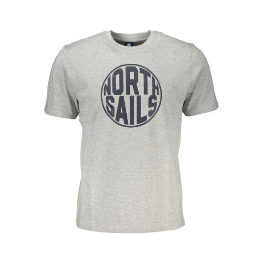 North Sails Gray Cotton T-Shirt North Sails