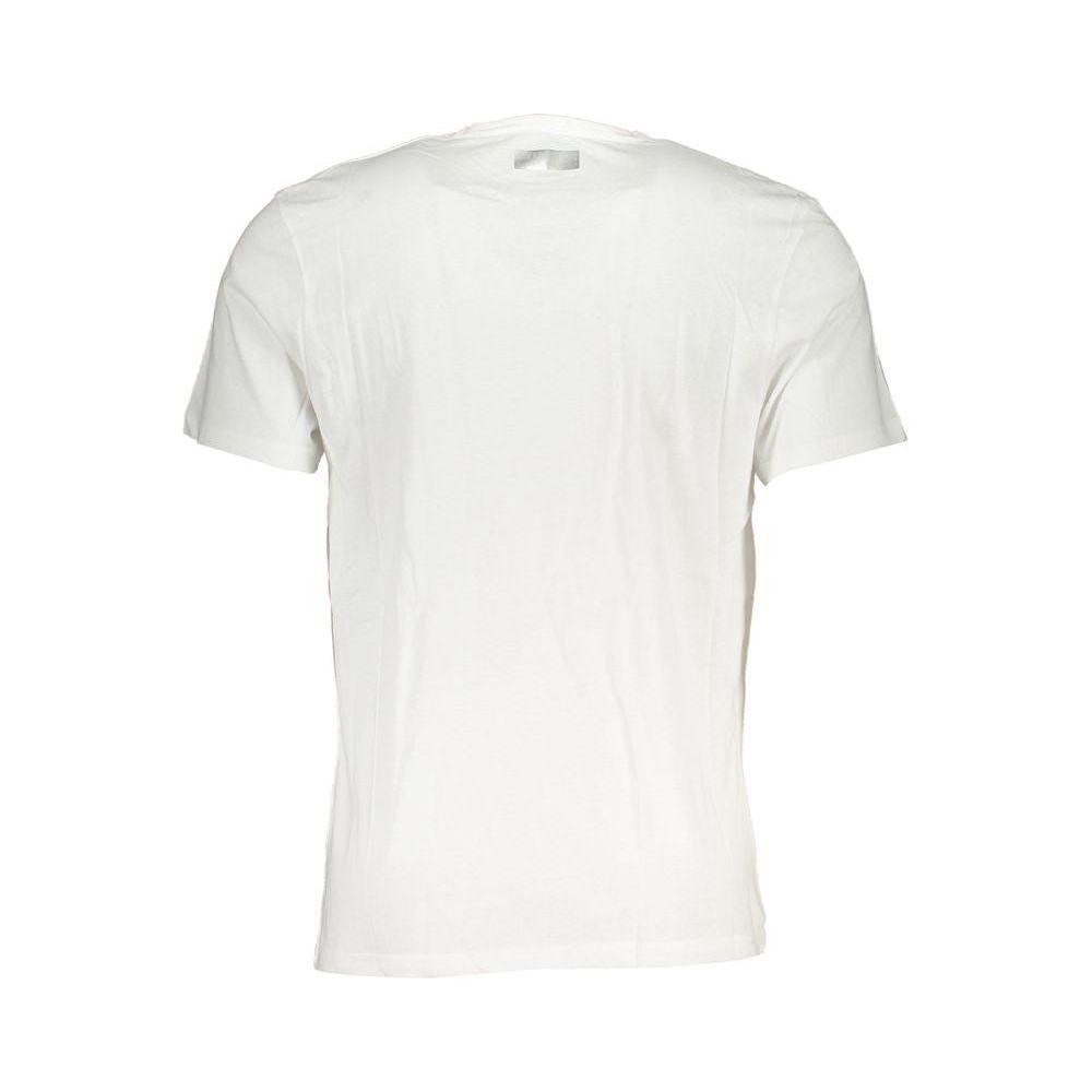 Bikkembergs White Cotton T-Shirt Bikkembergs