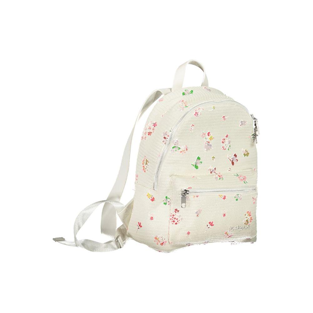 Desigual White Polyethylene Backpack Desigual