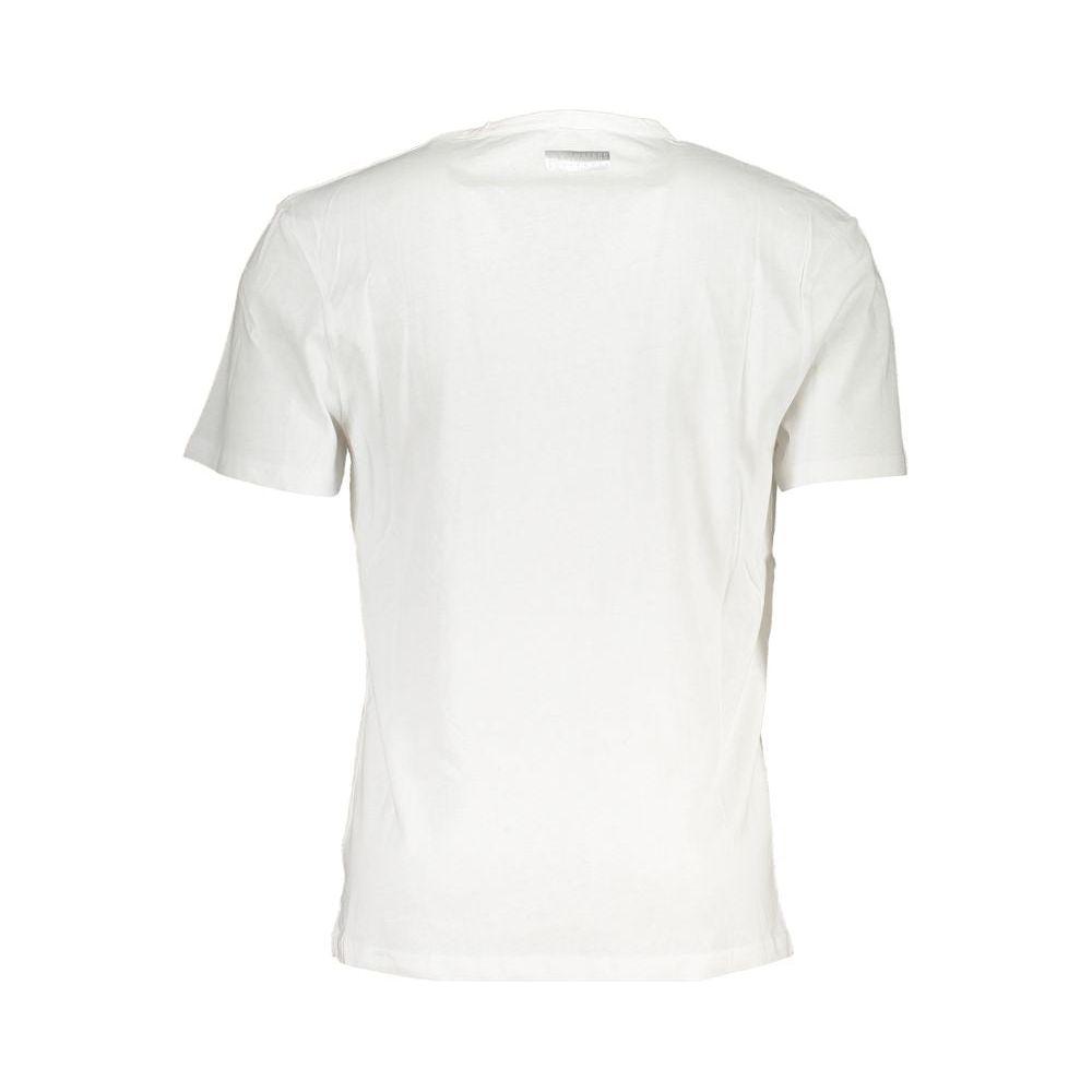 Bikkembergs White Cotton T-Shirt Bikkembergs