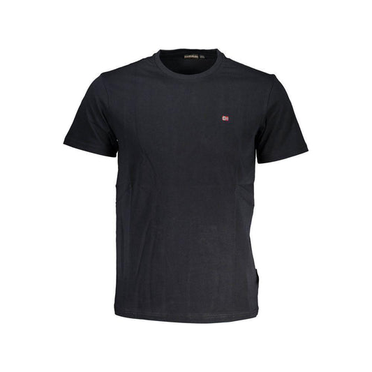 Napapijri Black Cotton Men T-Shirt Napapijri