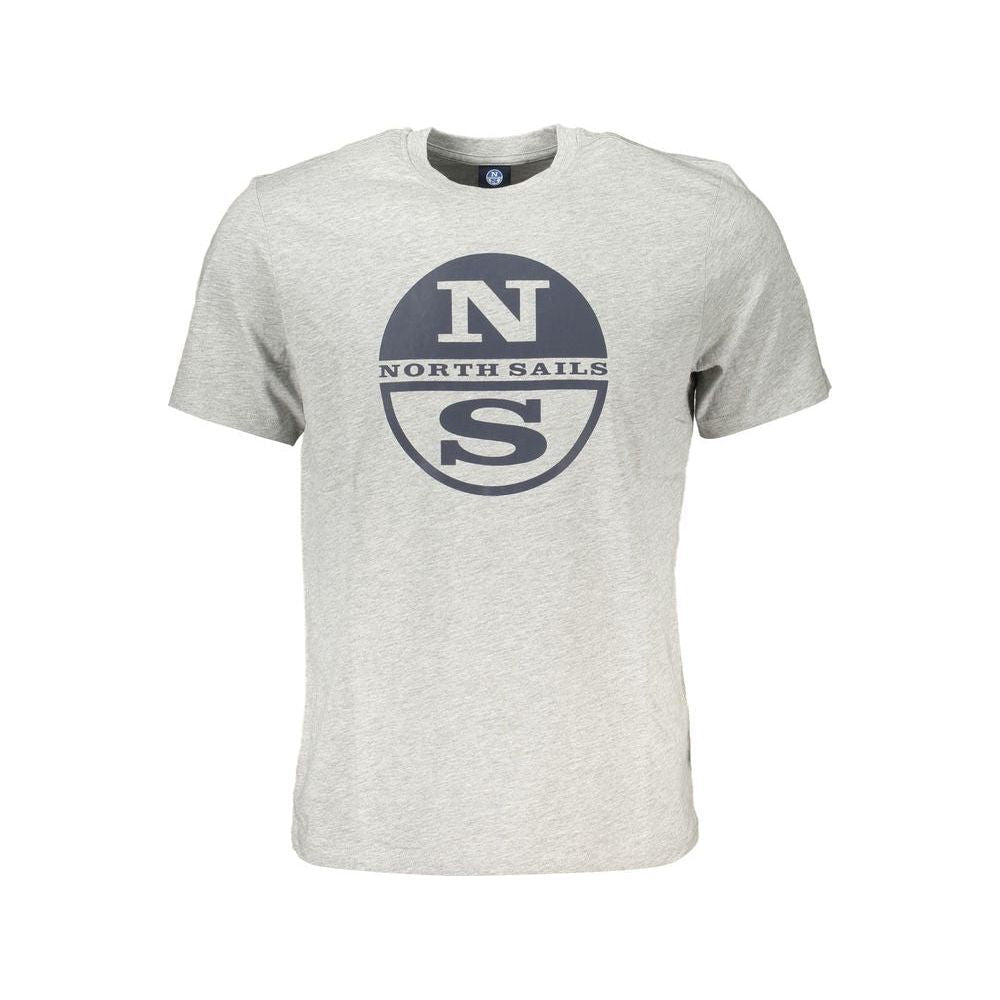 North Sails Gray Cotton T-Shirt MAN T-SHIRTS North Sails