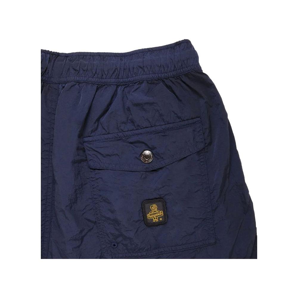 Refrigiwear Blue Nylon Men's Swim Trunk Refrigiwear