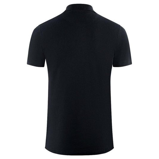 Aquascutum Elegant Contrast Logo Cotton Polo Shirt Aquascutum