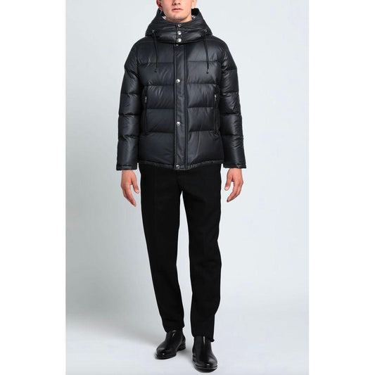 Aquascutum Black Polyester Men Jacket Aquascutum