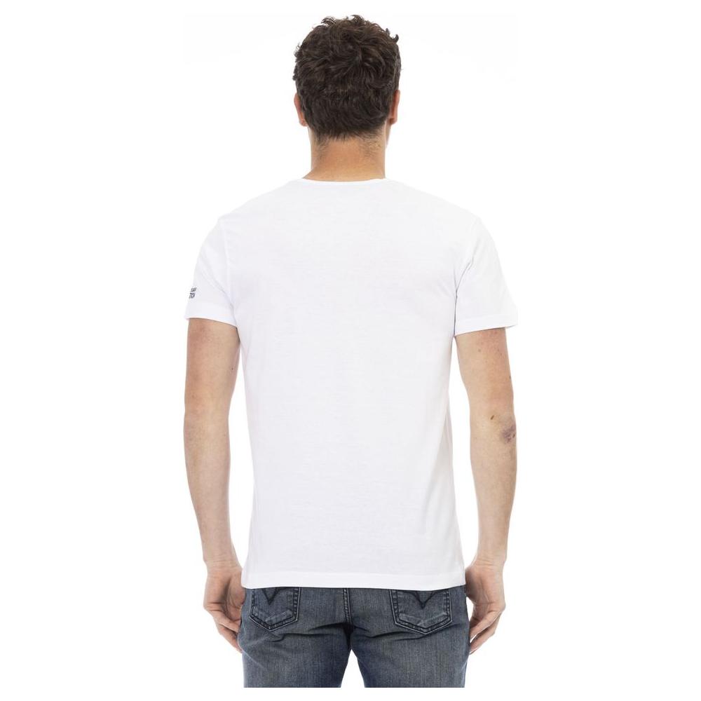 Trussardi Action White Cotton Men T-Shirt