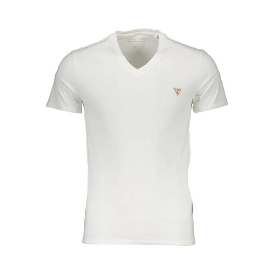 Guess Jeans White Cotton Men T-Shirt Guess Jeans