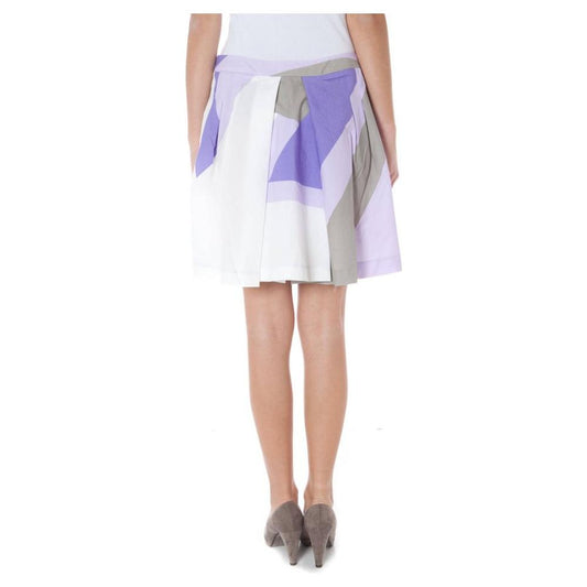 Phard Purple Cotton Skirt Phard