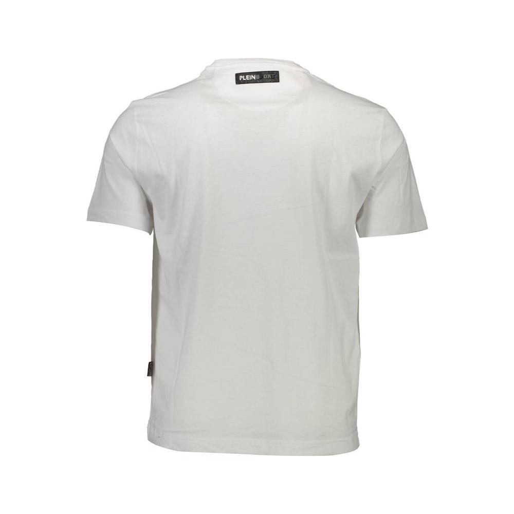 Plein Sport White Cotton Men T-Shirt Plein Sport